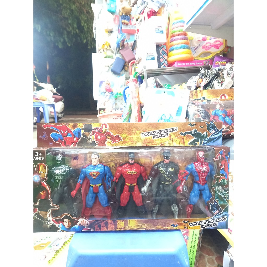 Đồ chơi bộ mô hình 5 siêu anh hùng bảo vệ trái đất