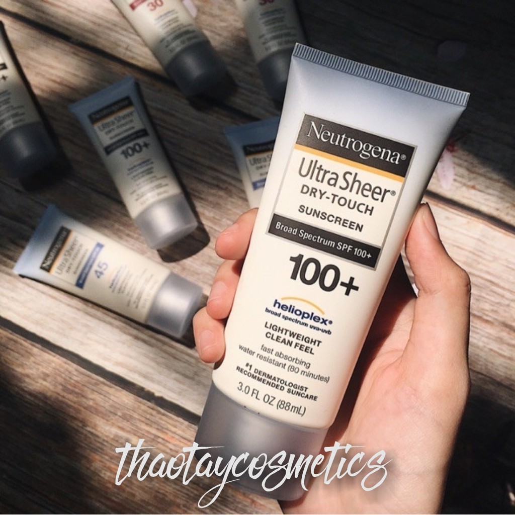 Kem chống nắng bảo vệ da toàn thân Neutrogena Ultra Sheer SPF 100+ (88ml)