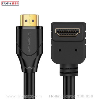 Dây hdmi bẻ góc 90 độ hỗ trợ 4k 3d mindpure