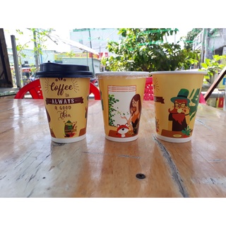 Set 200 ly giấy 300ml - 12oz in sẵn