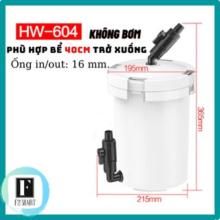 Lọc Phụ Bể Cá Thủy Sinh SunSun HW-604/LW-604