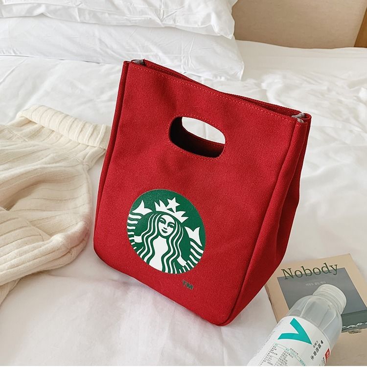 Ready stock STARBUCKS Túi Xách Nữ Vải Bạt Thời Trang Hàn