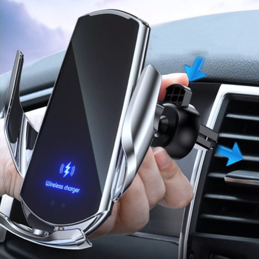 Giá đỡ điện thoại thông minh kiêm sạc không dây 15W Q3 gắn trên ô tô. Sạc chuẩn Qi xoay 360độ cảm ứng hồng ngoại Ecomtop