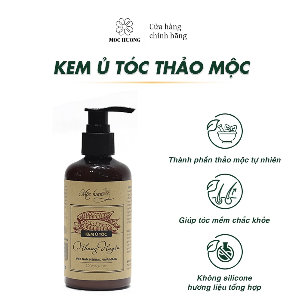 Set quà tặng chăm sóc tóc thảo mộc Mộc Hương giúp tóc chắc khỏe, suôn mượt, giảm gãy rụng