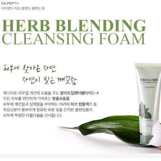 Sữa rửa mặt DR.PEPTI bạc hà trà xanh Dr. Pepti+ Herb Blending 110ml