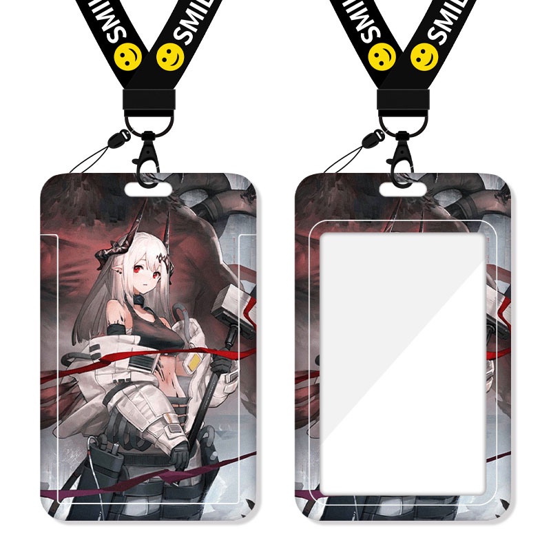 Arknights Card Sleeve New Name Tag Meal Card Student Game Bus Card Lanyard ID Sleeve Transparent Protective Shell Tomorrow's Ark Collection Custom Cute Anime Cartoon Skadi Personality Cool