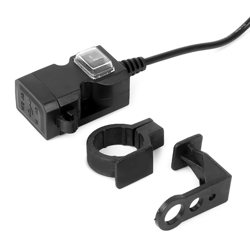 Bộ Sạc USB Kép 9-24v 1.0A 2.1A Cho Xe Mô Tô / Tàu Thuyền