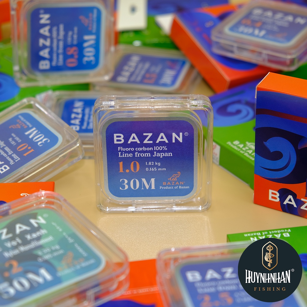 Dây thẻo Bazan Fluorocarbon nhiều size x 30m