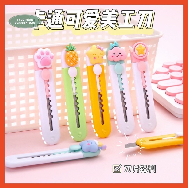 Dao dọc giấy mini hoạ tiết cute ( shop giao mẫu ngẫu nhiên )