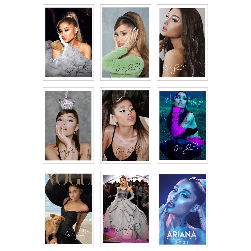 [Ép Lụa] Lomo Card 36 Ảnh ARIANA GRANDE ( có chữ kí )