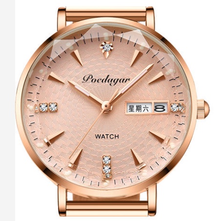 Đồng hồ cơ tự động phát sáng chống thấm nước phong cách Thụy Sĩ sang trọng cho nữ