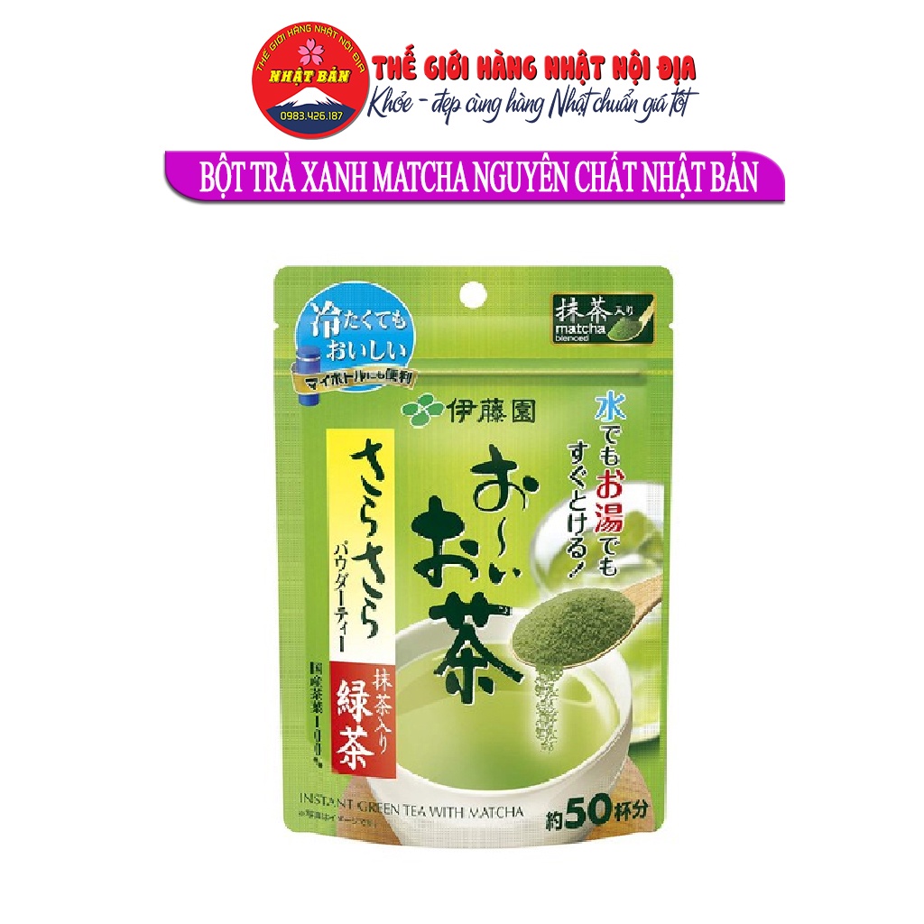 Bột Matcha nguyên chất Nhật Bản, Bột trà xanh matcha Nhật 80gr bồi bổ sức khỏe