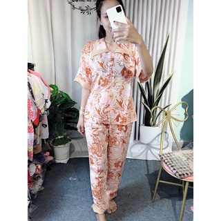 Đồ bộ mặc nhà lụa mango form 65 kí
