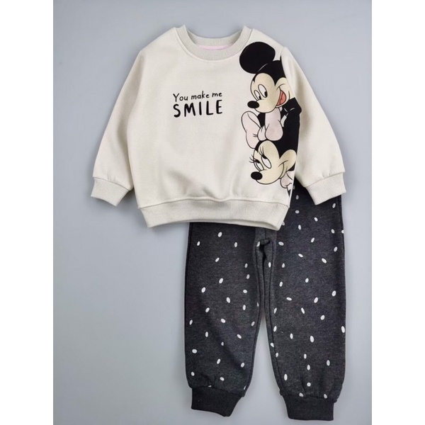 Bộ nỉ mikcy bé gái