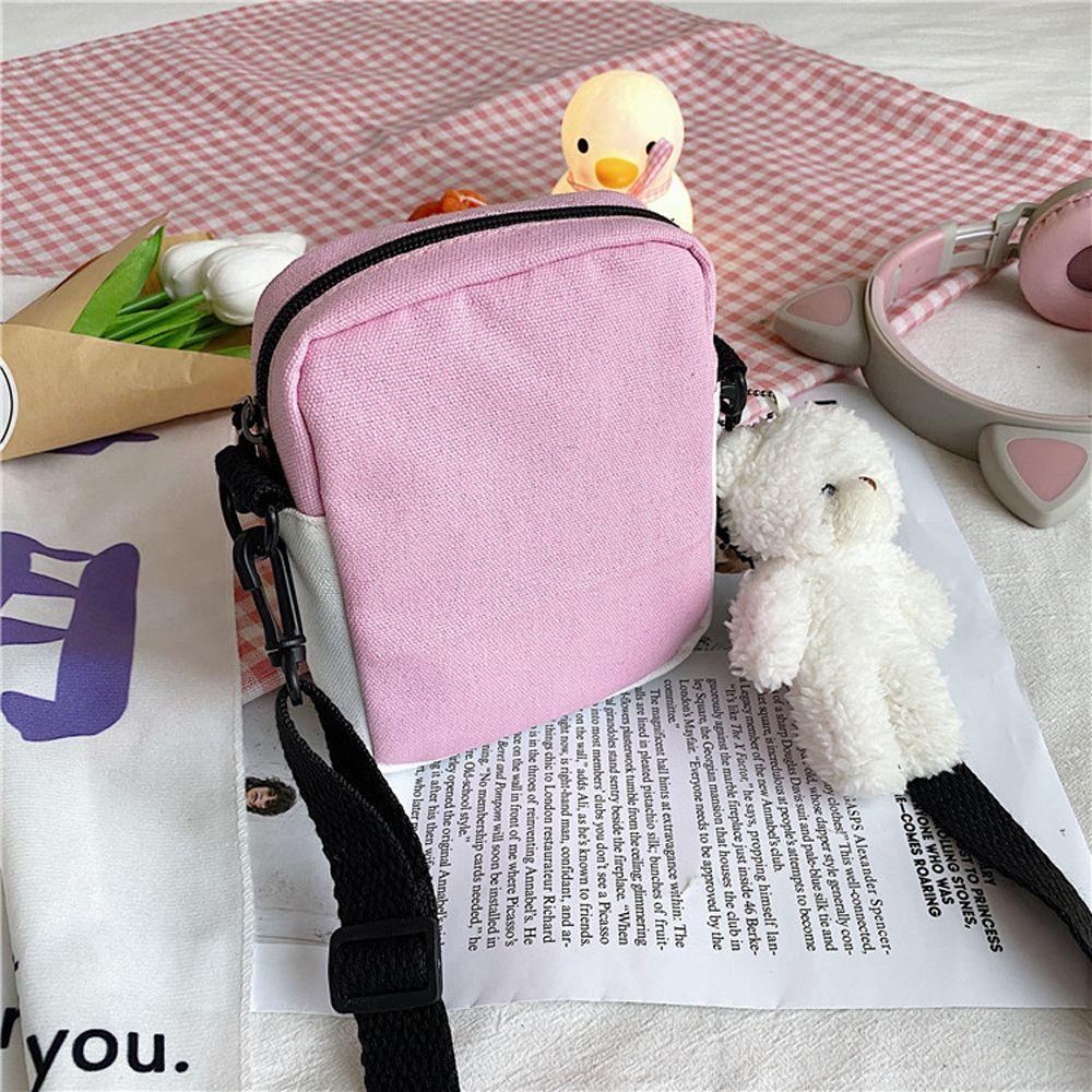 Túi Tote Đeo Vai Vải Canvas Cotton In Hoạt Hình Dễ Thương