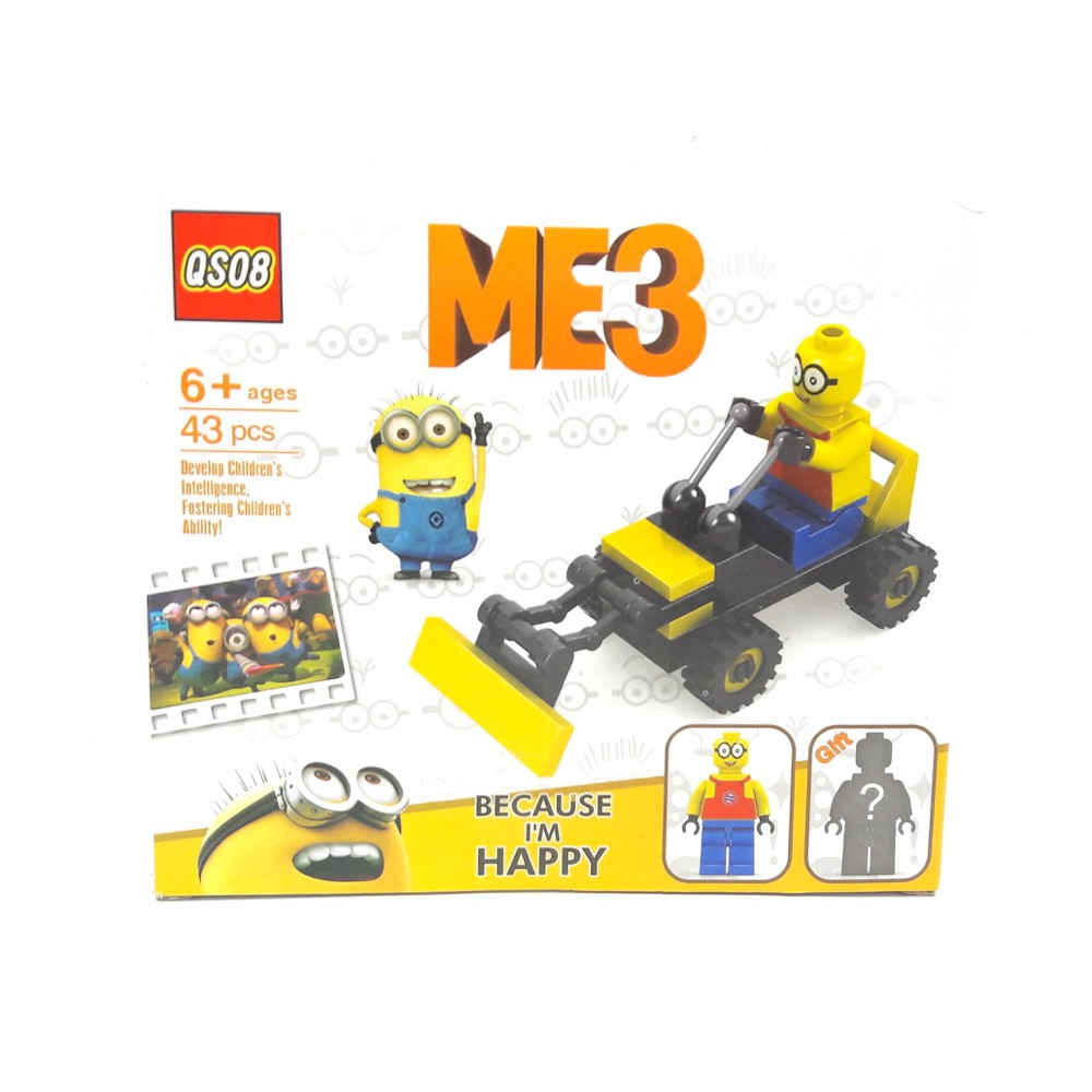 Hộp ráp xe công trình minions 43 pcs - 21003