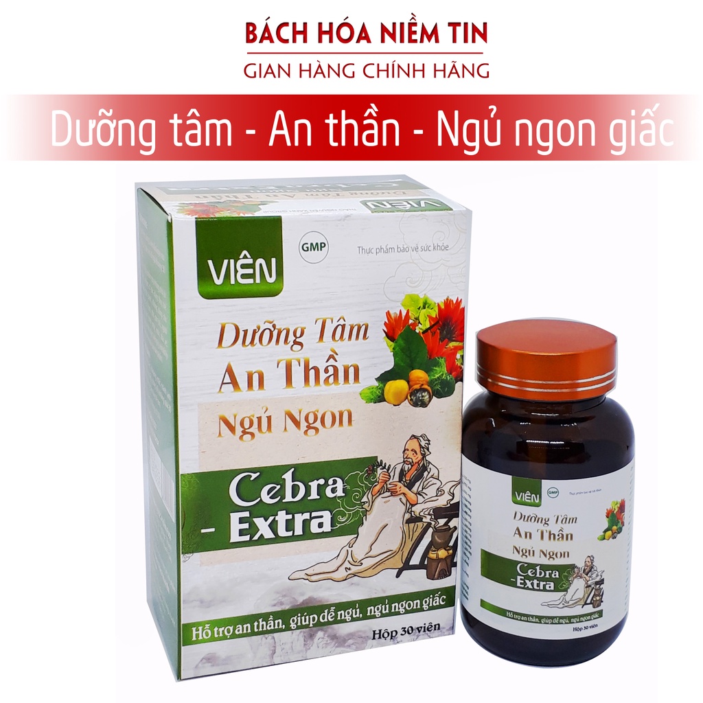 Viên uống Dưỡng Tâm An Thần Ngủ Ngon - giúp dễ ngủ, ngủ sâu giấc - thành phần thảo dược an toàn khi sử dụng -Hộp 30 viên