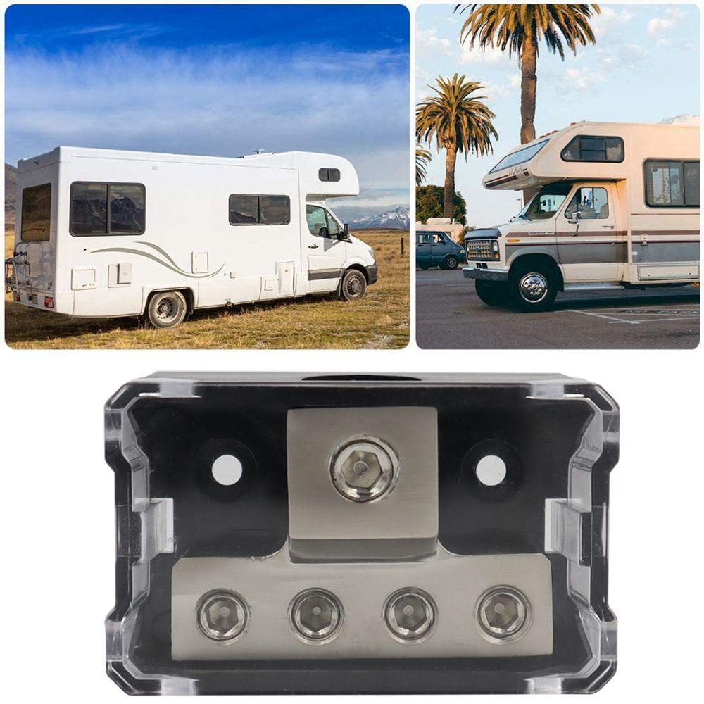 MYRONGVN Khối Phân Phối Âm Thanh 1x 0GA IN 4x 4GA Đầu Ra Cho Xe Hơi