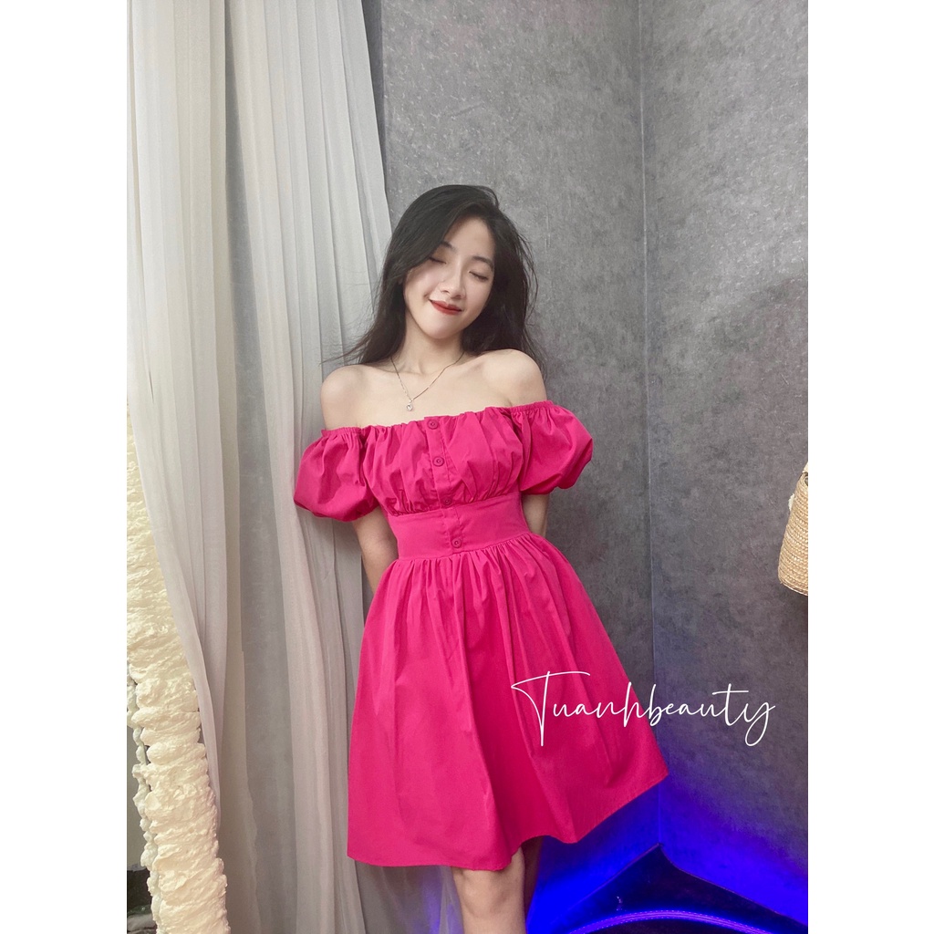 Váy V1- cúc tay bồng