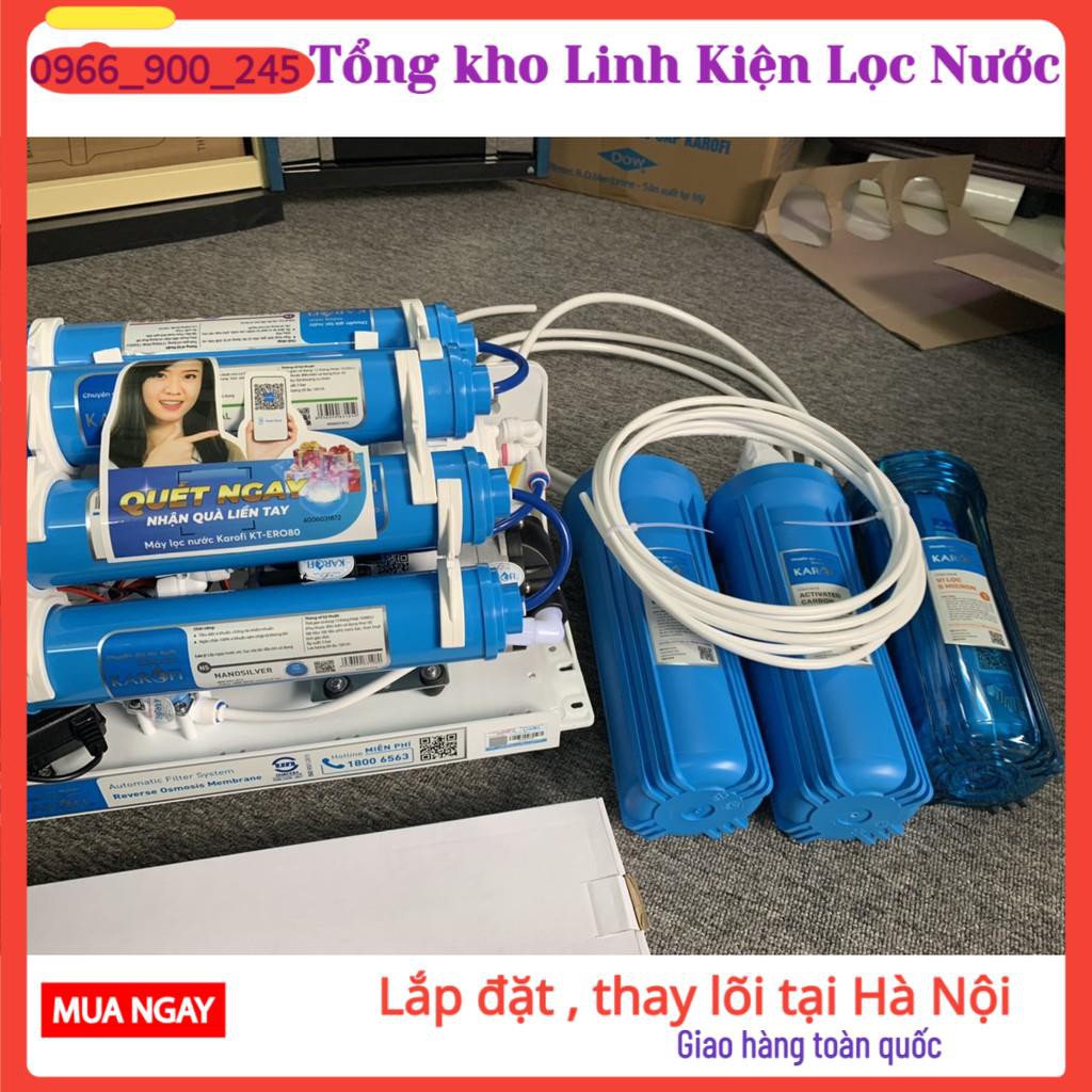 Combo 8 Lõi Lọc Nước Karofi Số 12345678 👉 Bộ Khoáng 5678 Karofi