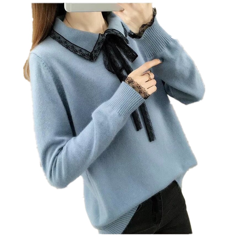 Áo Sweater Dệt Kim Mỏng Dáng Rộng Phong Cách Hàn Quốc Thời Trang Mùa Thu Cho Nữ | BigBuy360 - bigbuy360.vn
