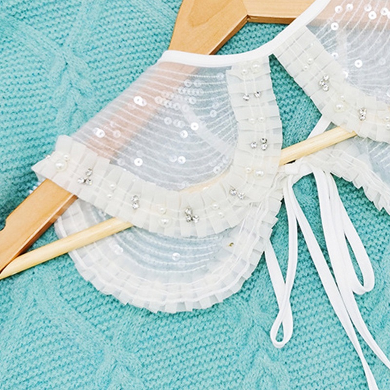 Khăn Quàng Cổ Đính Hạt Có Thể Tháo Rời Thời Trang Dành Cho Nữ