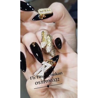 1 Charm Đá Cao Cấp Nail: Con Ong, guốc