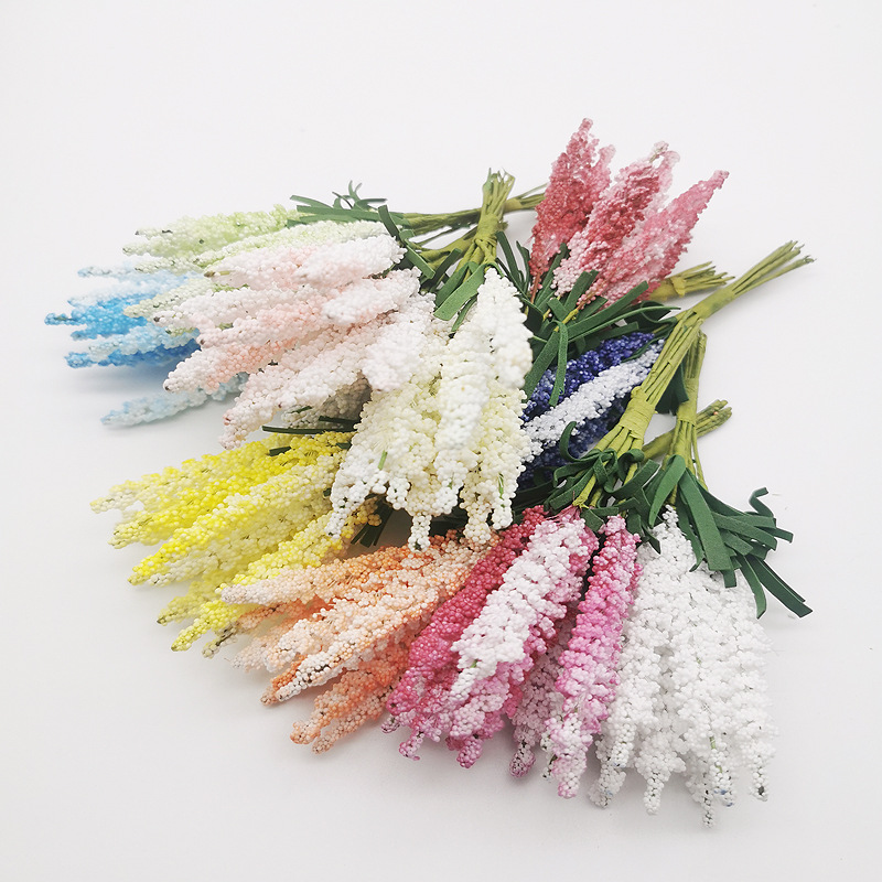 Set 10 Bông Hoa Oải Hương Giả 5 Màu Trang Trí Tuyệt Đẹp