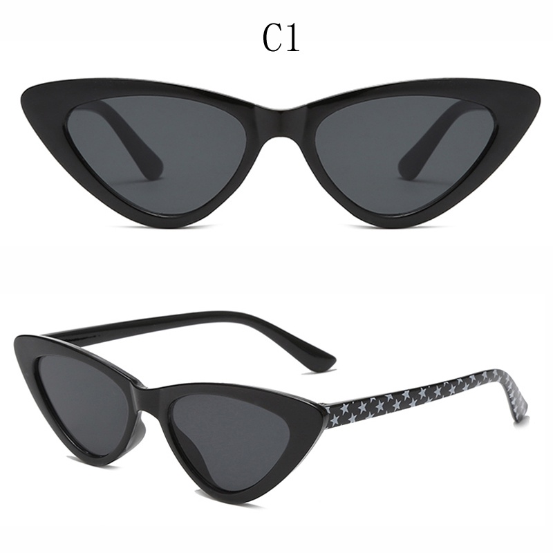Kính Mát Hình Mắt Mèo Chống Tia UV Phong Cách Âu Mỹ Mới