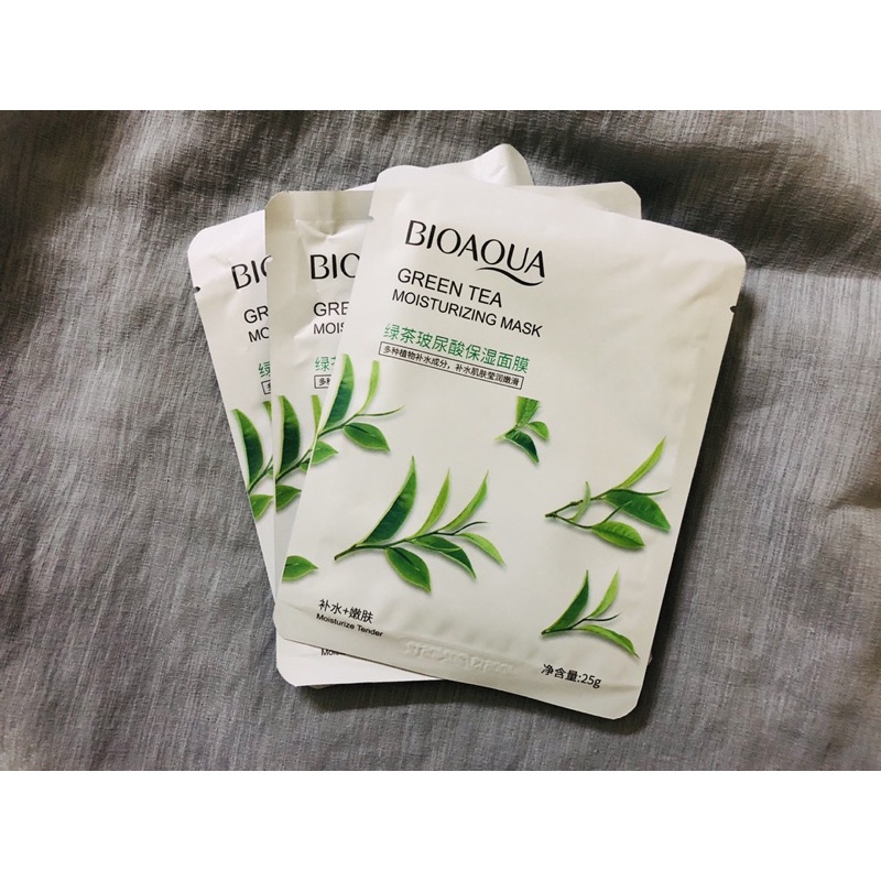 Mặt Nạ Trà Xanh BioAQUA Dưỡng Trắng 🍃 🌱𝑭𝒓𝒆𝒆𝒔𝒉𝒊𝒑🌱🍃 Cấp Ẩm Kháng Khuẩn Giảm Viêm Xóa Mụn Mờ Thâm | BigBuy360 - bigbuy360.vn