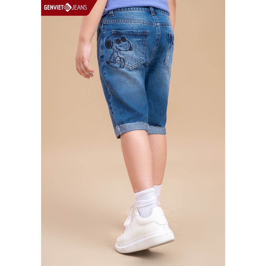 Quần Ngố Genviet Jeans Kid Thời Trang Bé Trai NQ304J1808