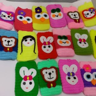 Combo 10 Túi đựng điện thoại bằng len handmade