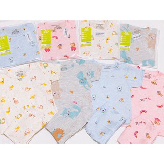 Bộ cộc tay Noubaby( Cài Vai) họa tiết cực xinh QATE53