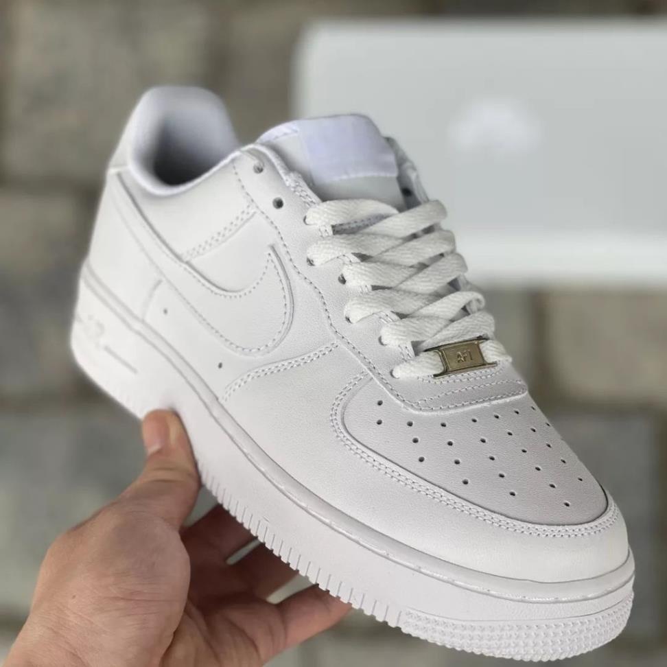 Giày Nam Nữ Đẹp Giá Rẻ Ulzzang Đế Bánh Mì, Giày Nike Air Force 1 Cổ Thấp AF1 Trắng Đi Học Đi Chơi G02 🕉️