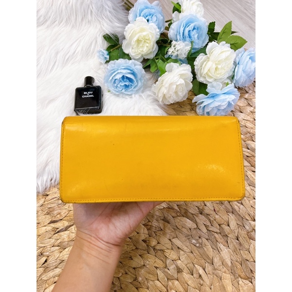 Ví hàng si màu vàng DA THẬT