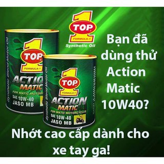 Dầu Nhớt xe ga TOP 1 Action Matic 10W40 1 Lít SL MB