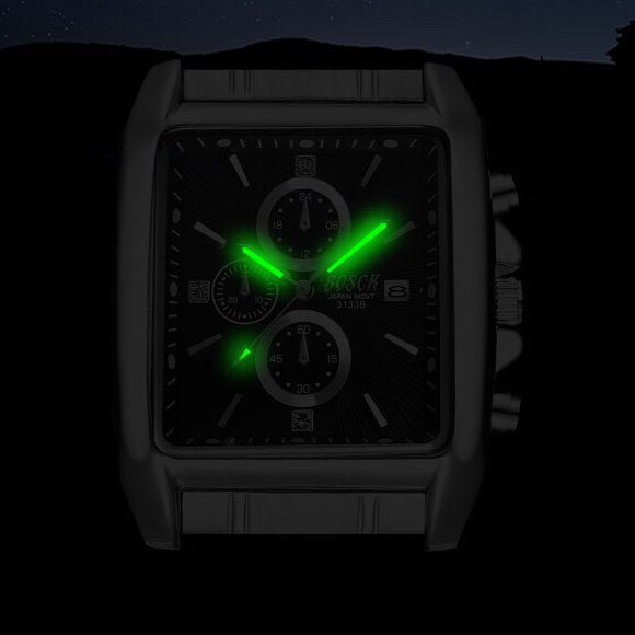 Đồng hồ nam BOSCK B0S04 mặt vuông Thu Hút Vạn Ánh Nhìn | BigBuy360 - bigbuy360.vn