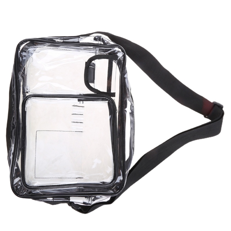 Seng Túi Đeo Chéo Bằng PVC Trong Suốt Chống Tĩnh Điện 14 Inch Đựng Máy Tính / Kỹ Sư Bán Dẫn Vệ Sinh