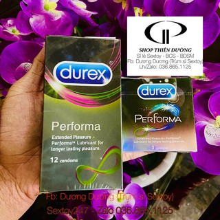Bao cao su durex performa kéo dài thời gian hộp 12bcs