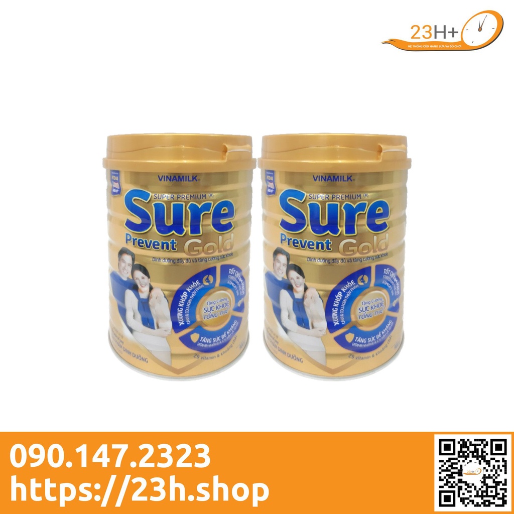 Sữa bột Vinamilk Sure Prevent 900g (Hộp thiếc)