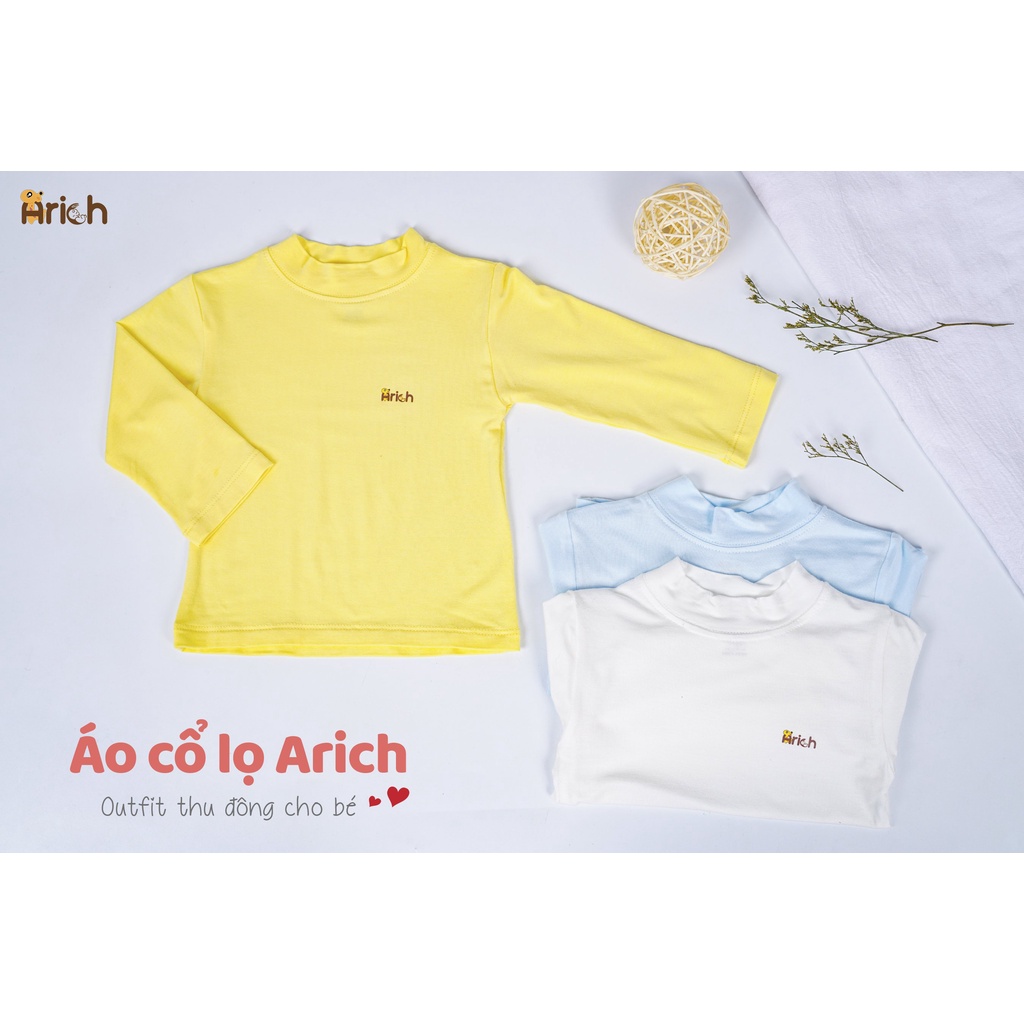 Áo dài tay cổ lọ 3p Arich cho bé