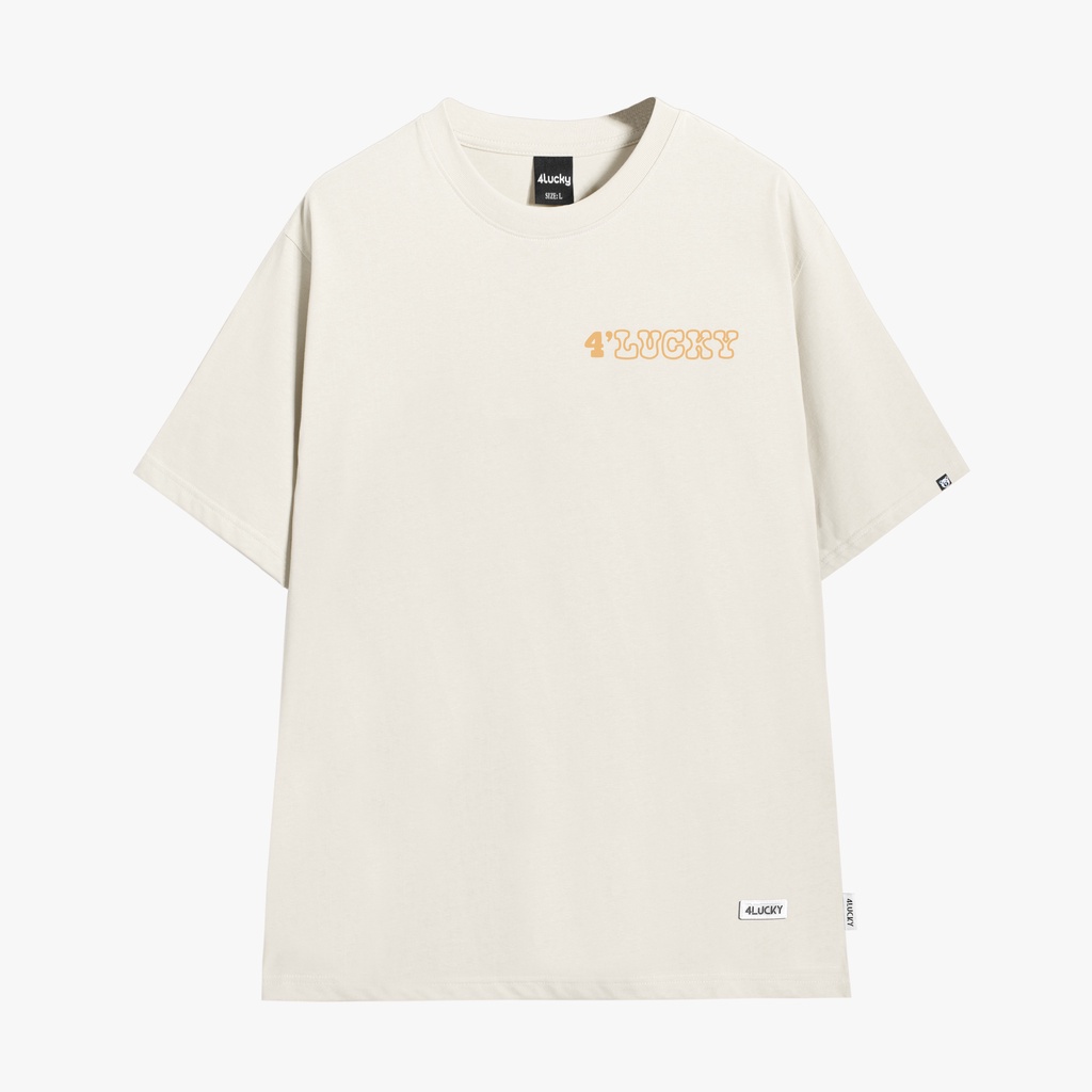 Áo form rộng Unisex 4lucky 6042, Chất cotton 100%, 2 chiều dày, mềm