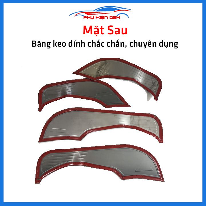 Bộ ốp tapli Accent 2018-2019-2020 vân Titan chống xước va đập khi mở cửa và làm đẹp xe