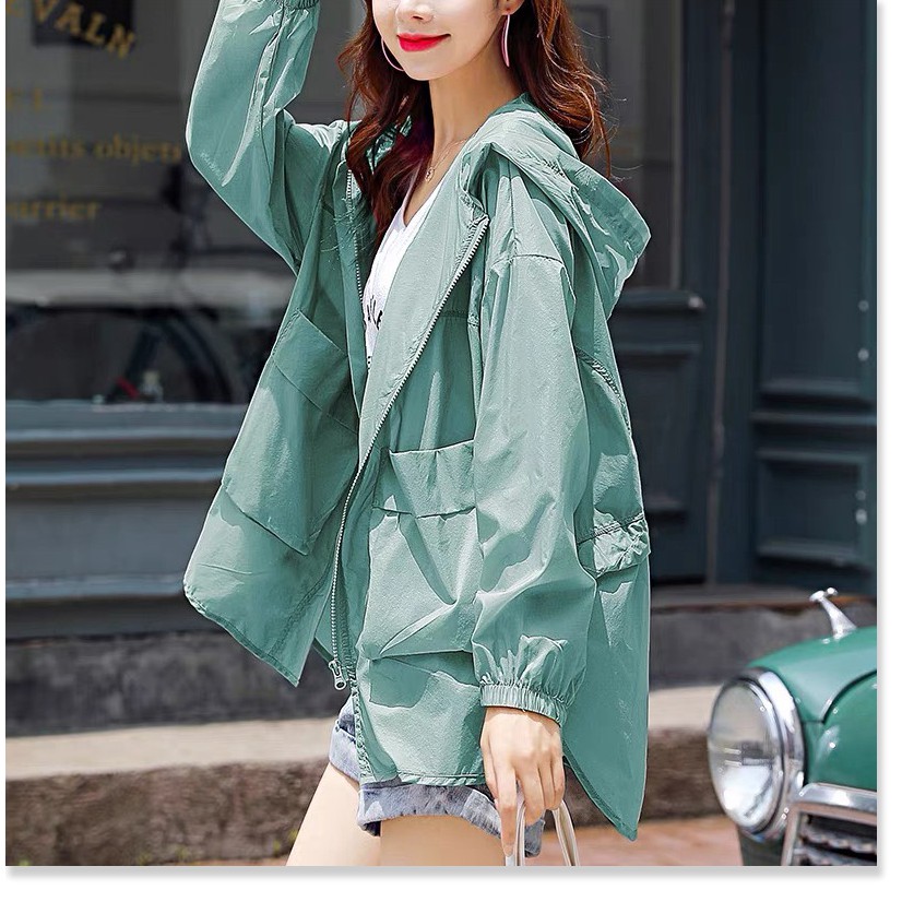 ÁO KHOÁC NỮ CHẤT LIỆU CAO CẤP SIÊU NHẸ SIÊU MÁT PHONG CÁCH THỂ THAO SÀNH ĐIỆU