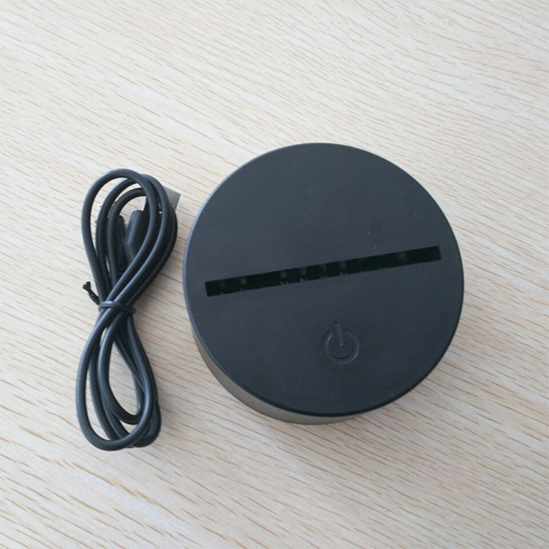 Đế đèn led usb 7 màu kèm remote điều khiển
