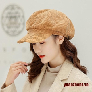 Mũ Beret Nhung Màu Sắc Thời Trang Vintage