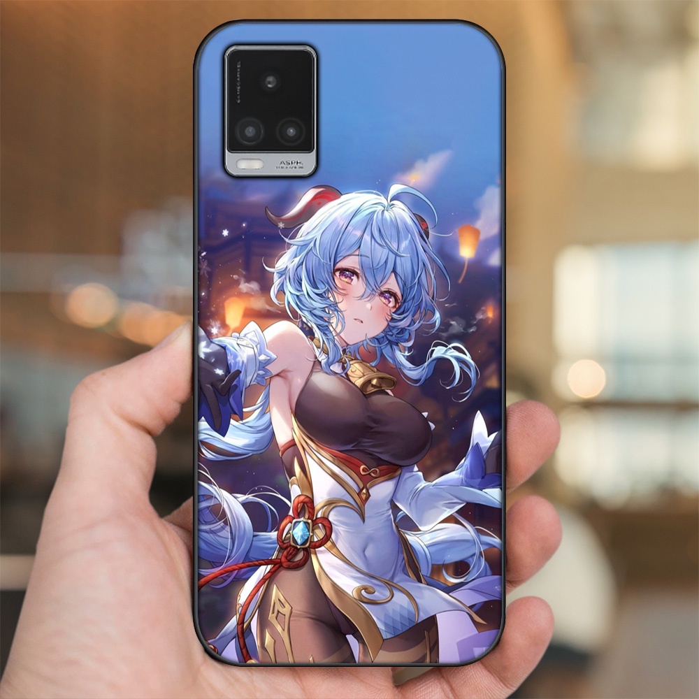 Ốp lưng Vivo V20 viền đen in hình Ganyu Genshin Impact