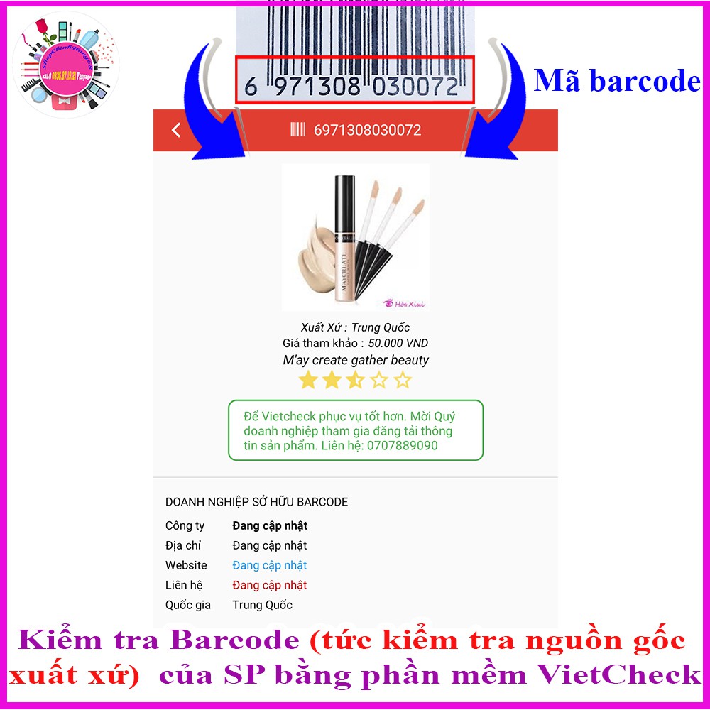 Kem Che Khuyết Điểm MAYCREATE Che Phủ Hoàn Hảo Và Tự Nhiên | BigBuy360 - bigbuy360.vn