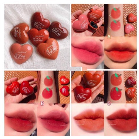 Son Kem Tint Kiss Beauty Trái Tim For Valentine | BigBuy360 - bigbuy360.vn