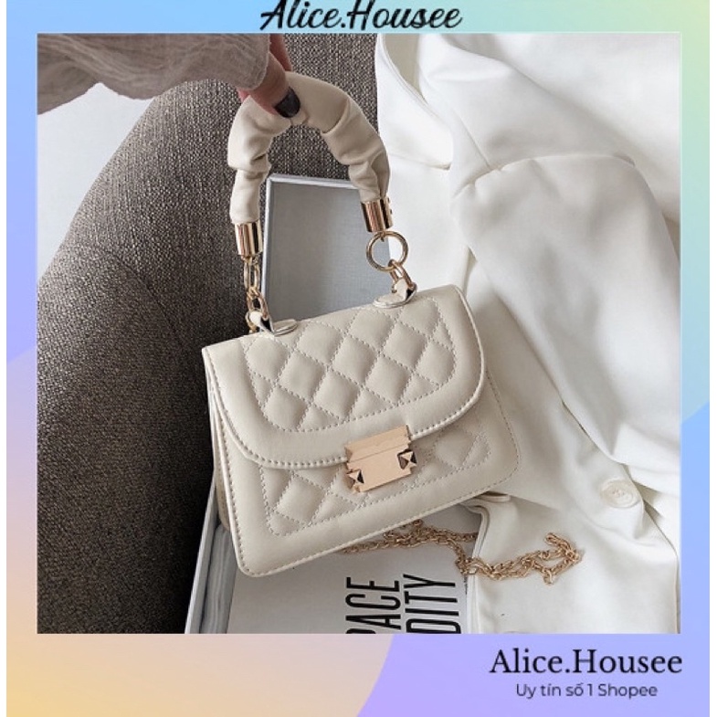 Túi xách nữ đeo chéo công sở da mềm cao cấp form đứng chuẩn từng chi tiết phong cách Hàn Quốc túi ví nữ Alice Housee